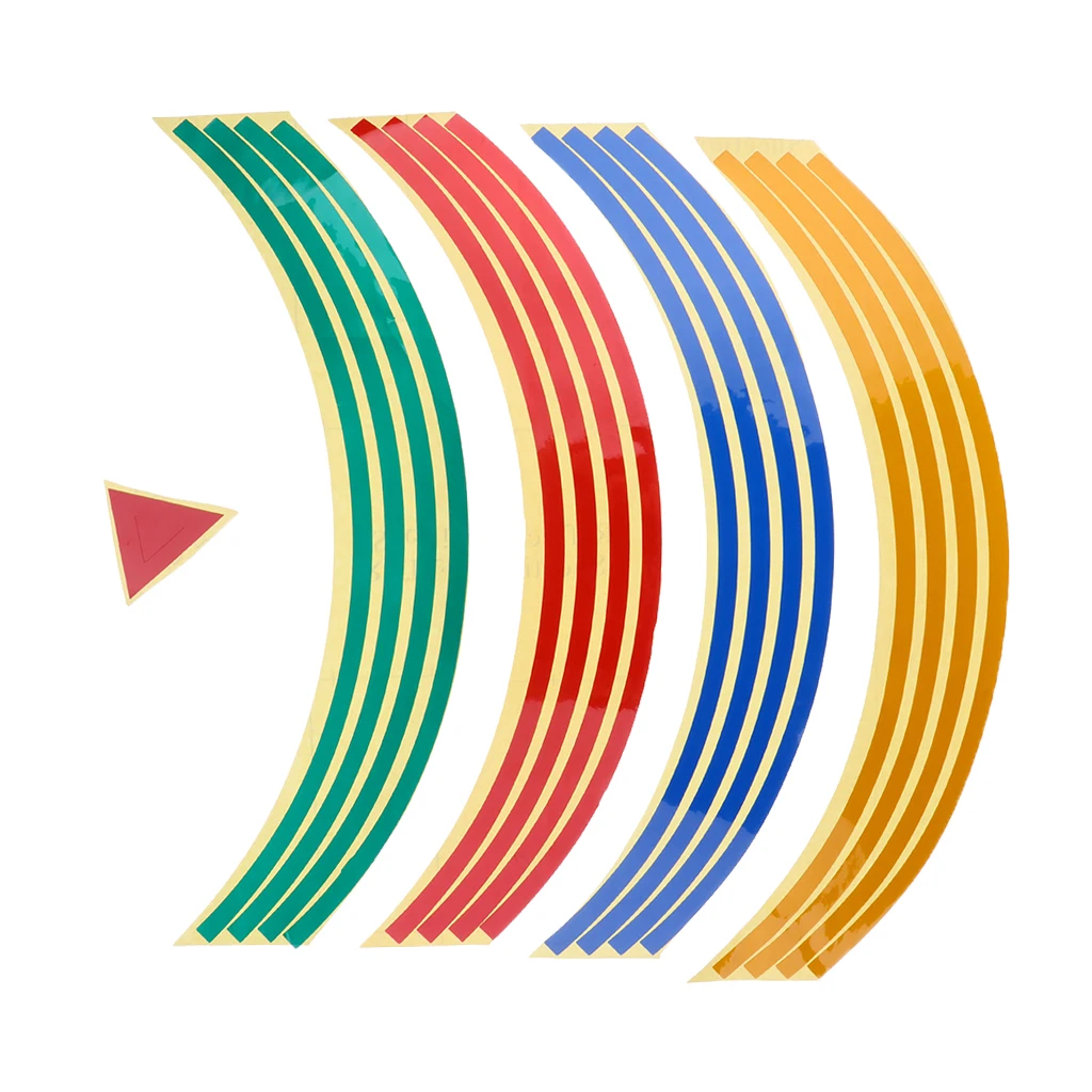 Reflective Rim Tape Wheel Stripe Decal Trim for Motorcycle Wheels 17