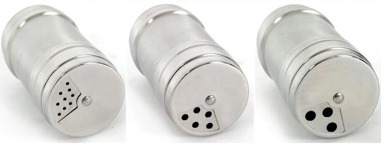 Stainless Steel Spice Jars Salt and Pepper Shaker Containers for Spices (6)