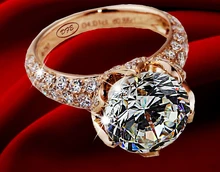 Free Shipping luxury quality classic solitare 2 CT moissanite Wedding Anniversary dia mond engagement ring women Men Gift