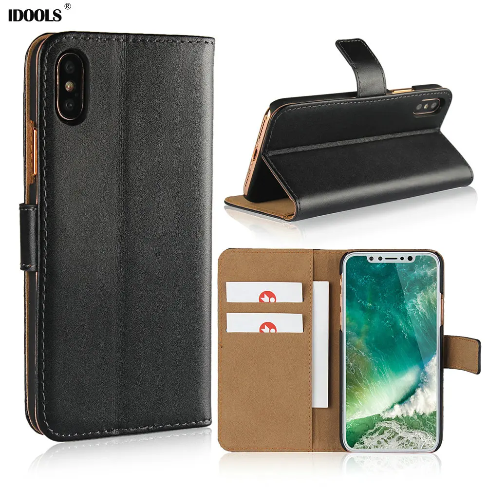 Black Case for iPhone X Edition 5.8 Inch Covers Wallet Coque PU Leather Dirt Resistant Phone Bags Cases for iPhone X Fundas