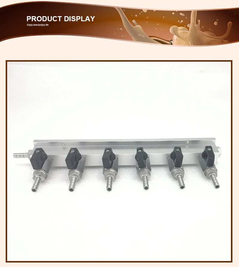 Дом пиво шестиполосный CO2 дистрибьютор впуск/Выпускные фитинги обратный клапан коллектор газораспределитель пивной бар аксессуары инструмент