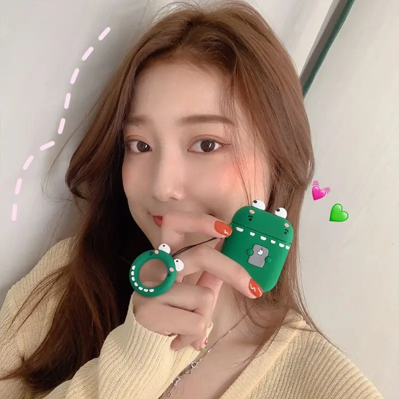 

Fashion Cute Cartoon Soft Silicone Protective Cover Shockproof Case Skin for Airpods 1/2 Charging Box