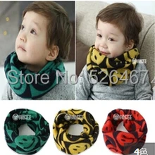 Детские наружные шарфы многофункциональные теплые Волшебные банданы кольцо красная улыбка