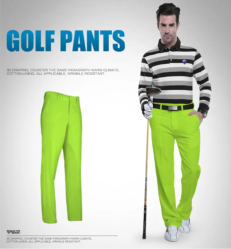Мужские штаны для гольфа, быстросохнущие водонепроницаемые спортивные цветные штаны для гольфа, летние тонкие штаны, брендовые штаны для гольфа - Цвет: one