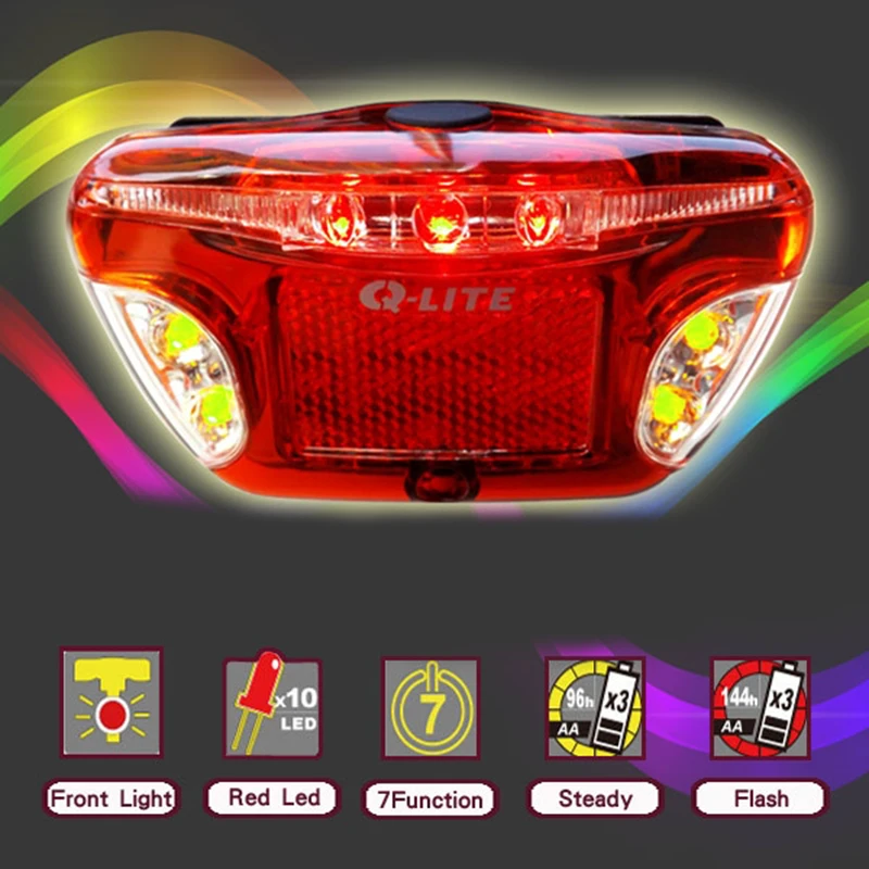 Discount Q-LITE Bicycle Carrier Shelf Rear Lights Bike Tail Light Wireless Control Turning LED Light at Night Warning Safety Bike Lights 1 Discount Q-LITE Bicycle Carrier Shelf Rear Lights Bike Tail Light Wireless Control Turning LED Light at Night Warning Safety Bike Lights 1