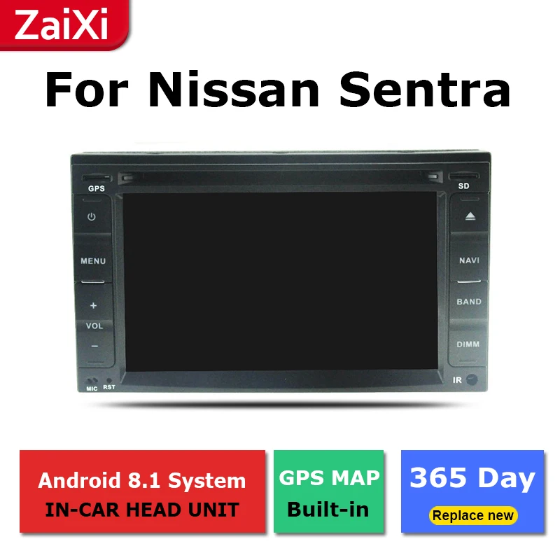 Perfect ZaiXi 2Din For Nissan Sentra 200 SE B16 2007~2012 Car Android Radio Multimedia Player GPS Navigation IPS Screen HiFi WiFi BT 0