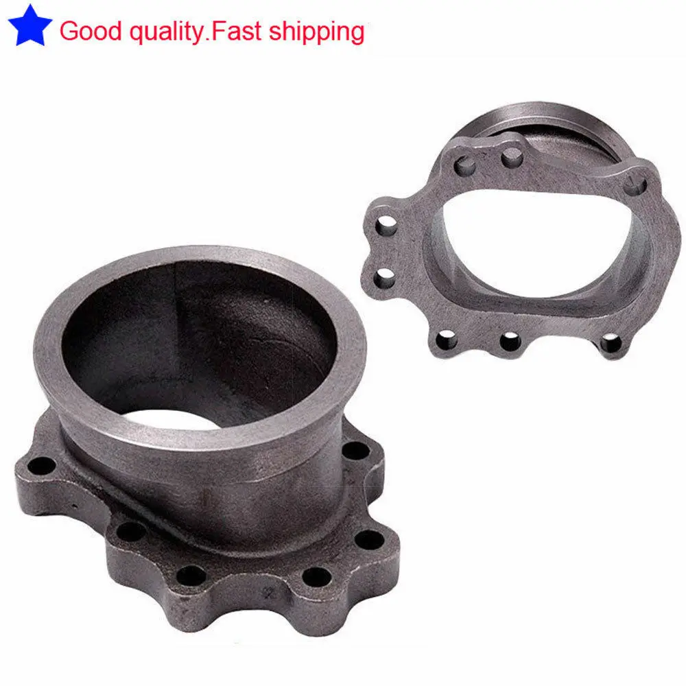 

Cast Iron 8 Point 3" V-band Flange Adapter For T25 T28 GT25 Turbocharge Downpipe