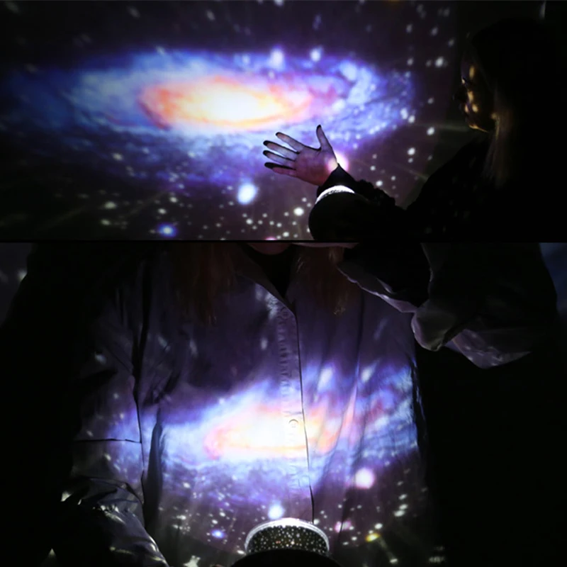 Цвет межзвездное светящиеся игрушки планета волшебная музыка проектор для сна свет поворотный Вселенная звездное небо лампы проектора подарки