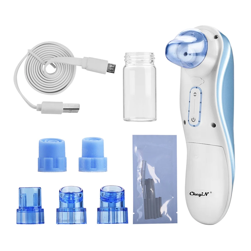 

LED Blackhead Remover Facial Cleanser Facial Pore Cleanser Electric Beauty Instrument USB Rechargeable Acne Vacuum Suction Tool