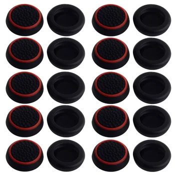 

20 Pcs Black Thumbsticks Grips Cap Cover Repair Parts for PS4 for PS3 for Xbox 360 Controller -ZXBJ1701