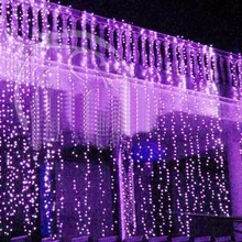 300 светодиодный окна Шторы сосулька Строка Фея Света Свадебная вечеринка домашний сад елочные украшения 3 м* 3 м AC110V-250V