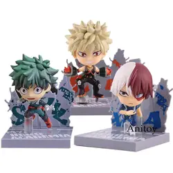 Kyun Chara My Hero Academia фигурка Shoto Todoroki Bakugou Katsuki Izuku Midoriya фигурка ПВХ Коллекция Модель Мальчики игрушки