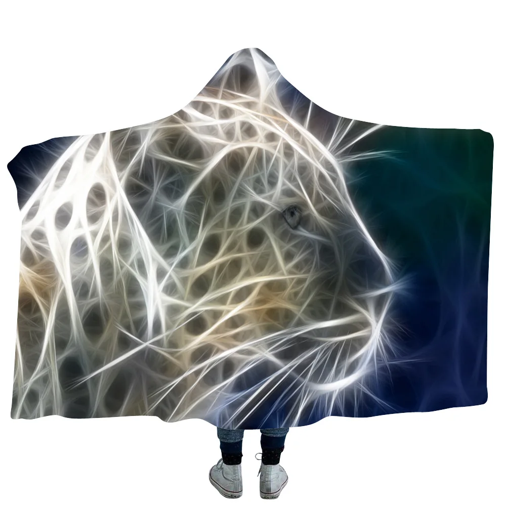 Двойной Слои Пледы для лентяев носимых одеяло с капюшоном Утепленная одежда взрослых детская накидка для офиса диван путешествия теплое одеяло