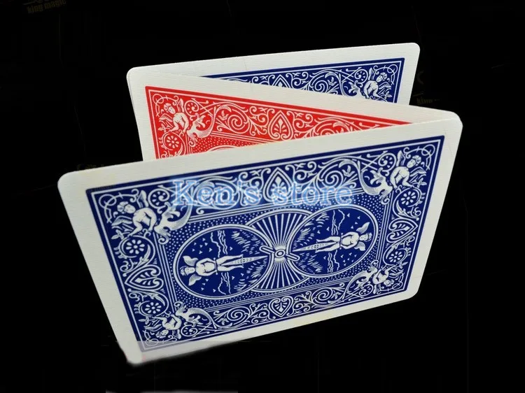 1 палубная велосипедная двойная задняя красная и синяя задняя игральные карты Gaff волшебные карты специальный реквизит крупным планом сценические фокусы для мага