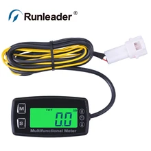 Digital RL-HM035T TS002 PT100 Engine Tachometer Hour Meter thermometer for gas UTV ATV outboard buggy tractor JET SKI paramotor digital lcd tachometer hour meter thermometer temperature for gas utv atv outboard buggy tractor jet ski paramotor
