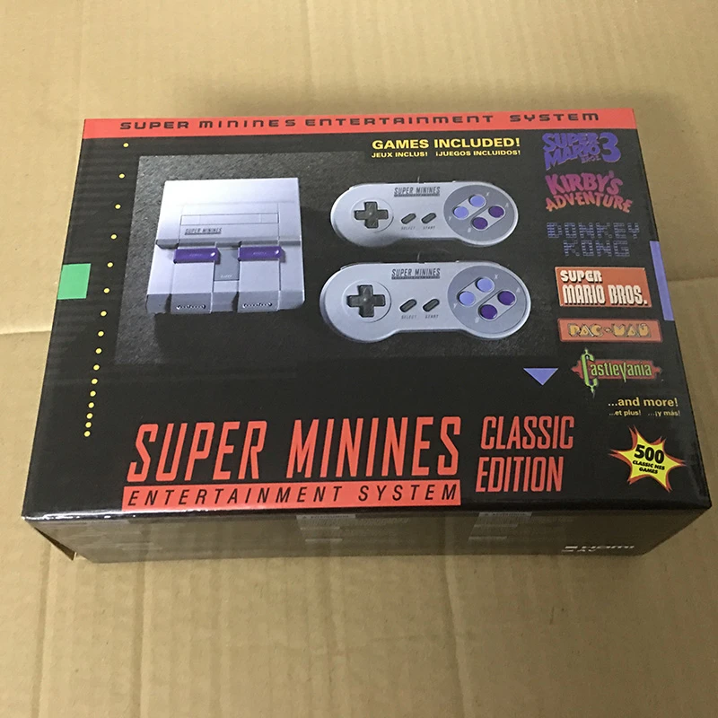 Super NES Mini Retro Video Game Console Entertainment System Built-in 500  classic nes games - AliExpress Consumer Electronics