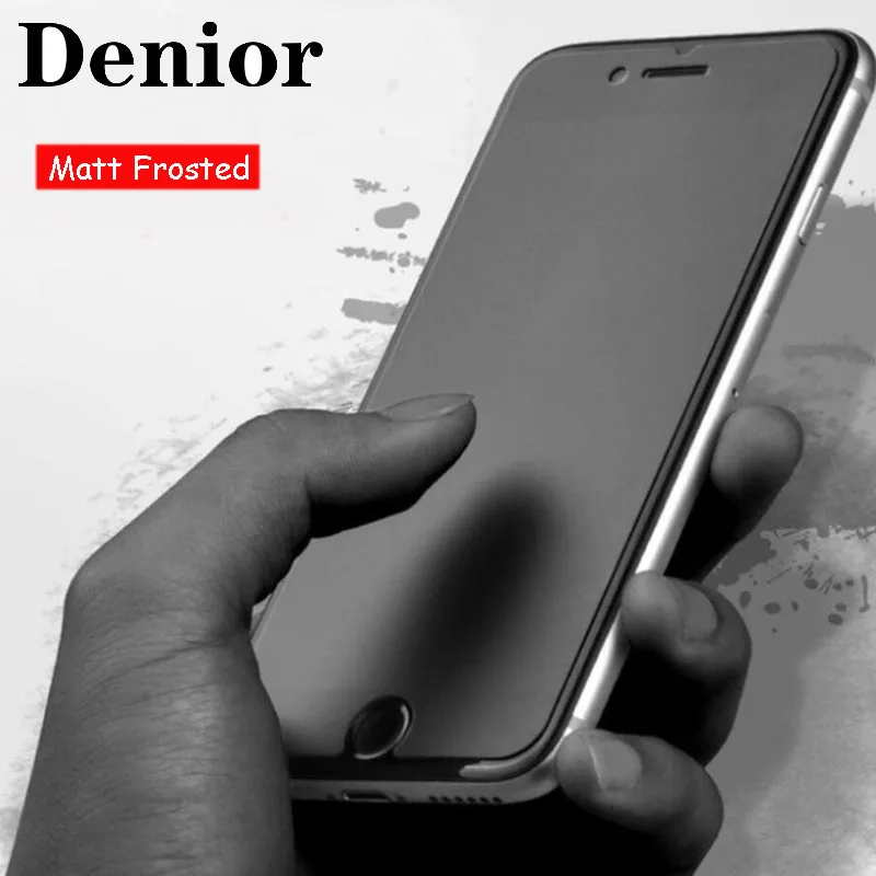 

Denior Anti-glare Frosted Anti Fingerprint Matt Tempered Glass for IPhone X 8 7 Plus 5 5s 5c SE 6 6S Plus Screen Protector Film
