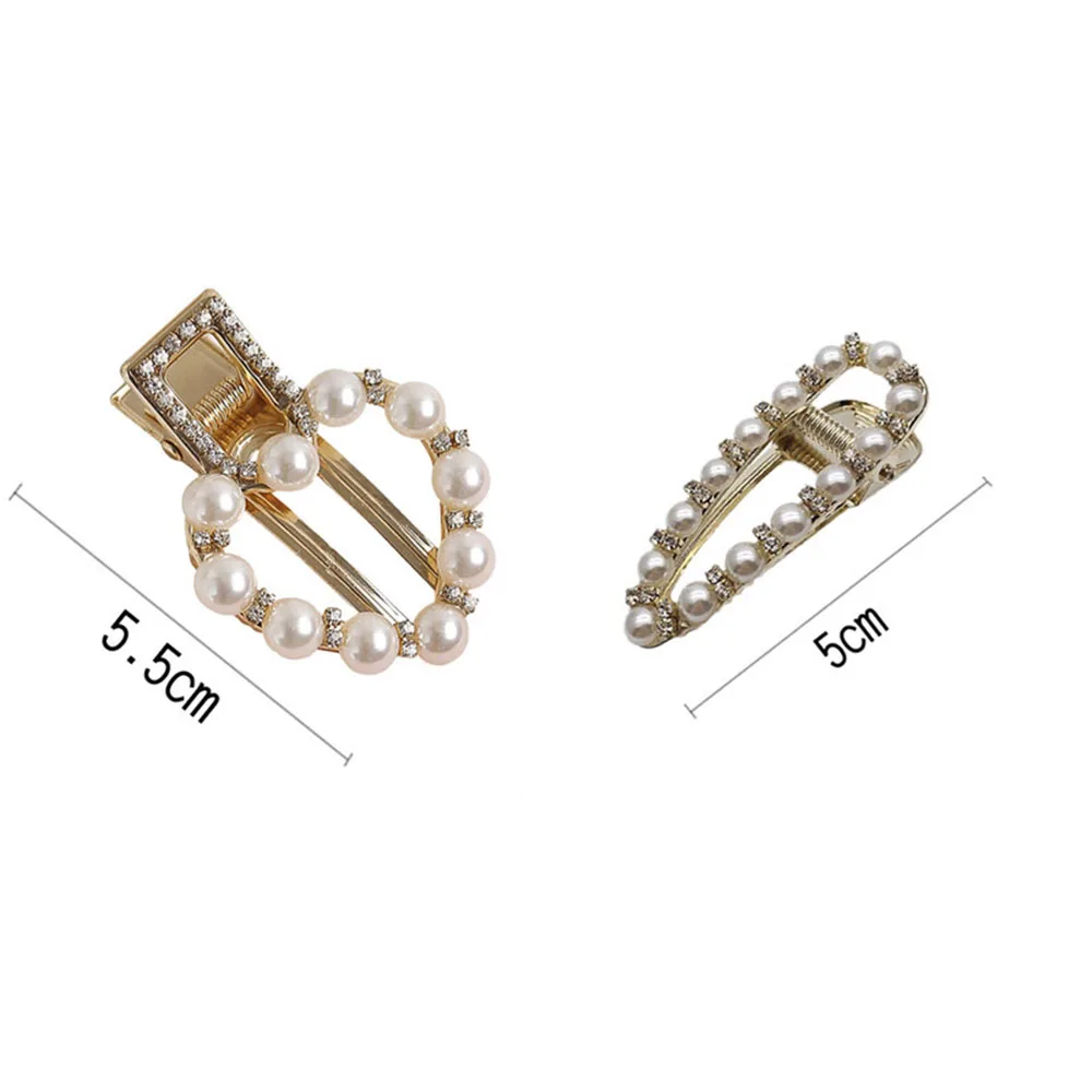 2019 Fashion Pearl Beads Hair Clip Barrette Handmade Stick Hair Clips Hairpin For Girls Hair Accessories Styling Tool
