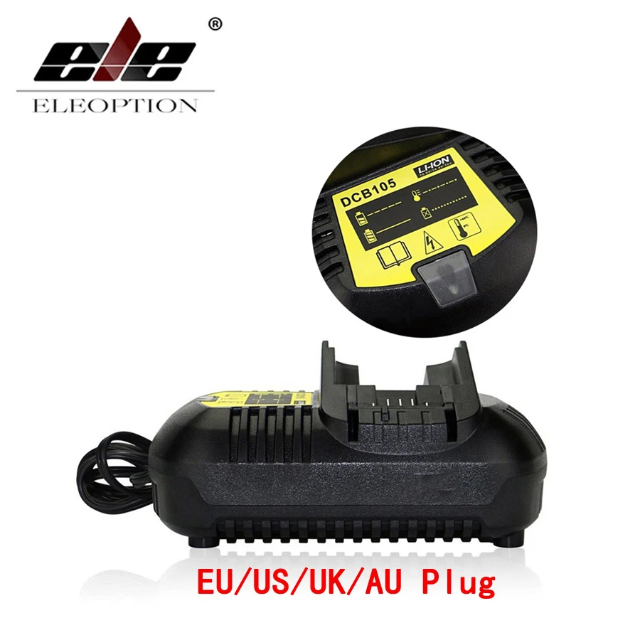 

Fast Charger For Dewalt 10.8V 12V 14.4V 20V MAX Li-ion Battery DCB105 DCB101 DCB120 Battery Charger for Dewalt charger 10.8V