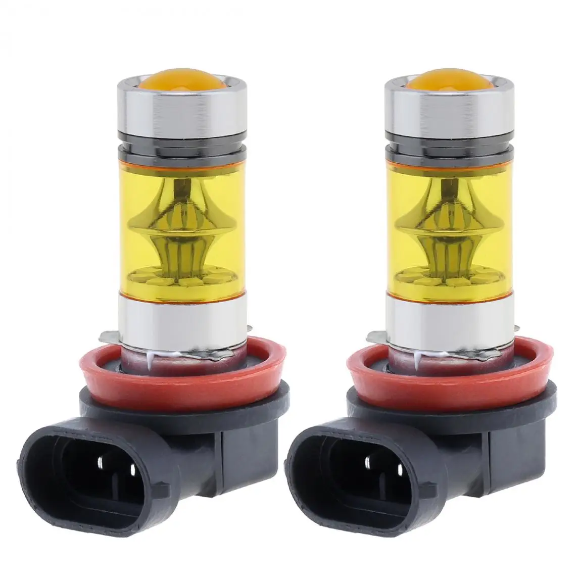 

2pcs Car Auto Led Light Bulbs H8 H11 100W 4300K Yellow Light LED Car Fog Light Driving Projector DRL Bulbs for Cars Vehicles