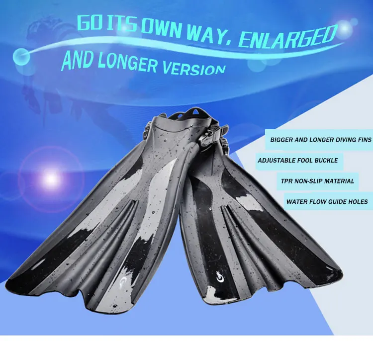 Длинные юбки-пачки для взрослых ласты для дайвинга ласты для плавания для подводного плавания Регулируемая обувь с открытой пяткой, гибкий комфорт Подводная охота