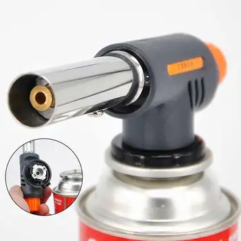 

Brand New Outdoor Portable Ignition Butane Gas Torch Welding BBQ Flame Gun Lighter Windproof For Iron Pipe