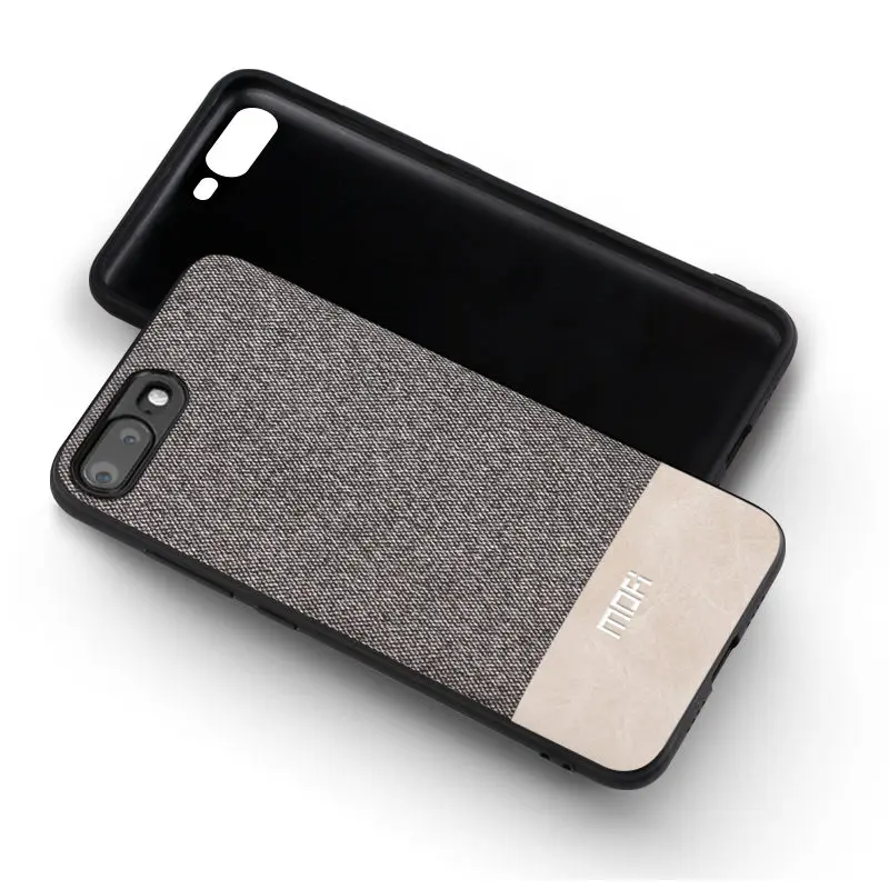 Для iphone 8 чехол для iphone 7 plus 6s задняя крышка ткань силиконовый coque capas MOFi для iphone 6 plus 8P чехол - Цвет: gray with white