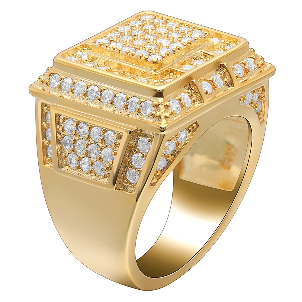 

2019 Gold Skull Men Rings New Gold Color Rings For Women Men Engagement Gifts Full Zircon Ring In Jewelry For Men
