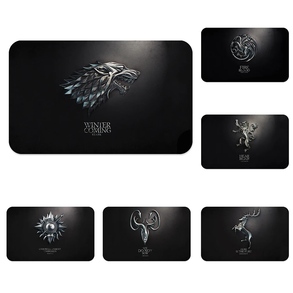 

Vintage Game of Thrones Doormat Bath Kitchen Carpet Decorative Anti-Slip Mats Room Car Floor Bar Rugs Door Home Decor Gift