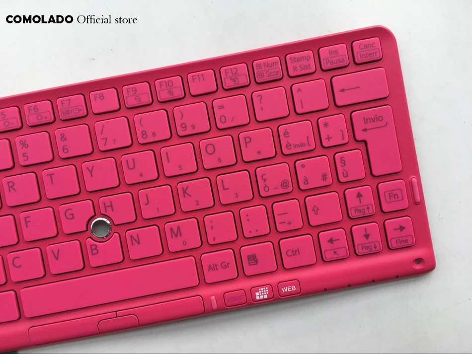 IT Italian Keyboard For SONY VPC P11 Series P119 P119JC P118 P115 With pink Frame Laptop Keyboard IT Layout (2)