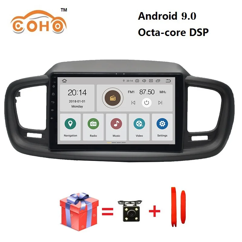 

Car audio Android 9.0 8-core 4/64G for 2015-2018 KIA Sorento with DSP Carplay Radio BT GPS support WIFI and SWC
