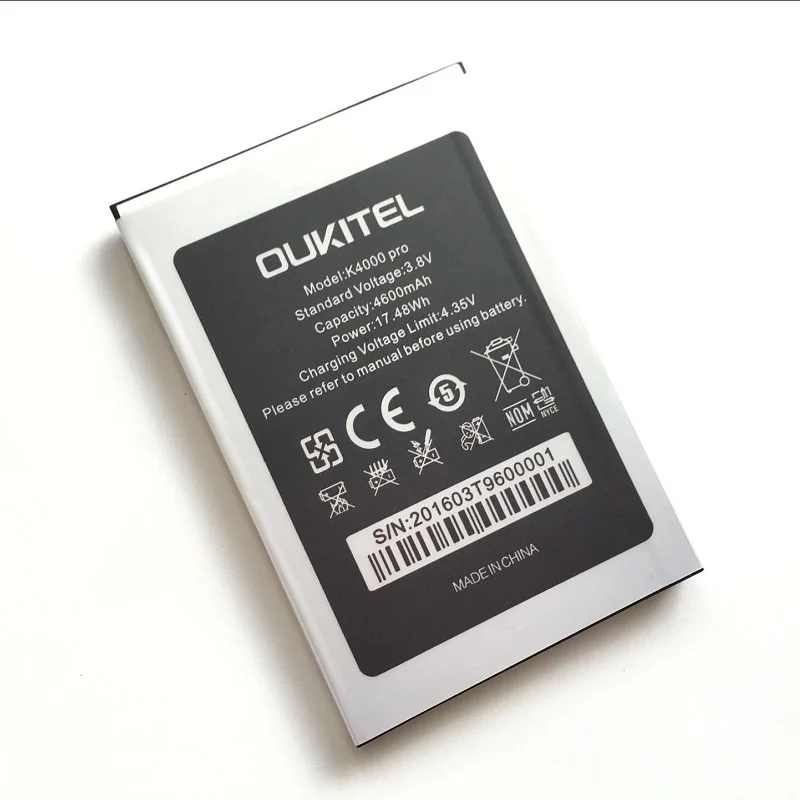 Oukitel K4000 Pro батарея высокое качество оригинальный Высокое 4600 мАч для смартфон|battery