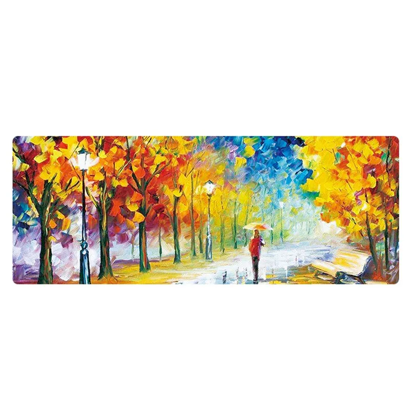 

2018 hot sale Van Gogh painting mouse pad Big gaming Mouse Pad 800*400*3mm DIY pictures mouse pad gamer mouse pad mat