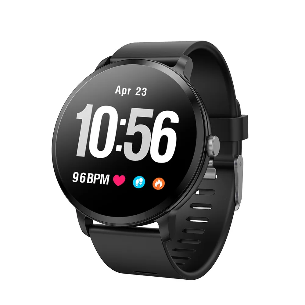 

V11 Smart Watch 1.3 Inch 240*240 Tempered Glass Screen IP67 Waterproof Heart Rate Monitoring Blood Pressure For Men Women