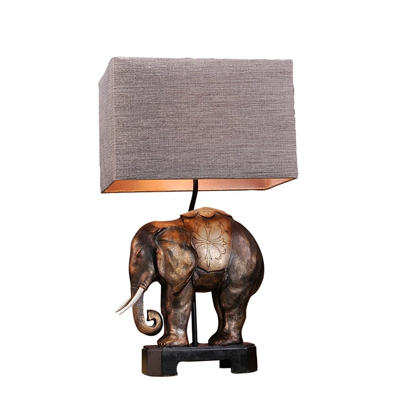 Vintage Handmade Exotic Southeast Asia Resin Elephant Fabrci Led E27 Table Lamp For Living Room Study Bar H 68cm 80-265v 1217 Vintage Handmade Exotic Southeast Asia Resin Elephant Fabrci Led E27 Table Lamp For Living Room Study Bar H 68cm 80-265v 1217