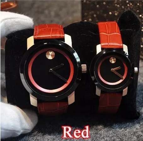 BEST QUALITY  Fashion Top Brand Ladies Mens Couple Watches Luxury Simple Genuine Leather Wristwatch Square Quartz