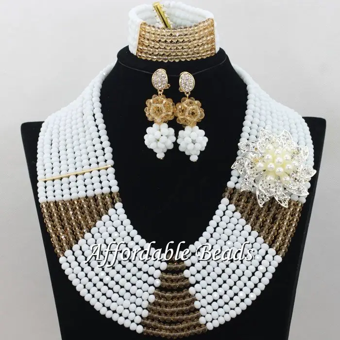 Popular African Wedding Beads Jewelry Set Rare Dubai Gold Handmade Design Wholesale Free Shipping ABE129 | Украшения и аксессуары
