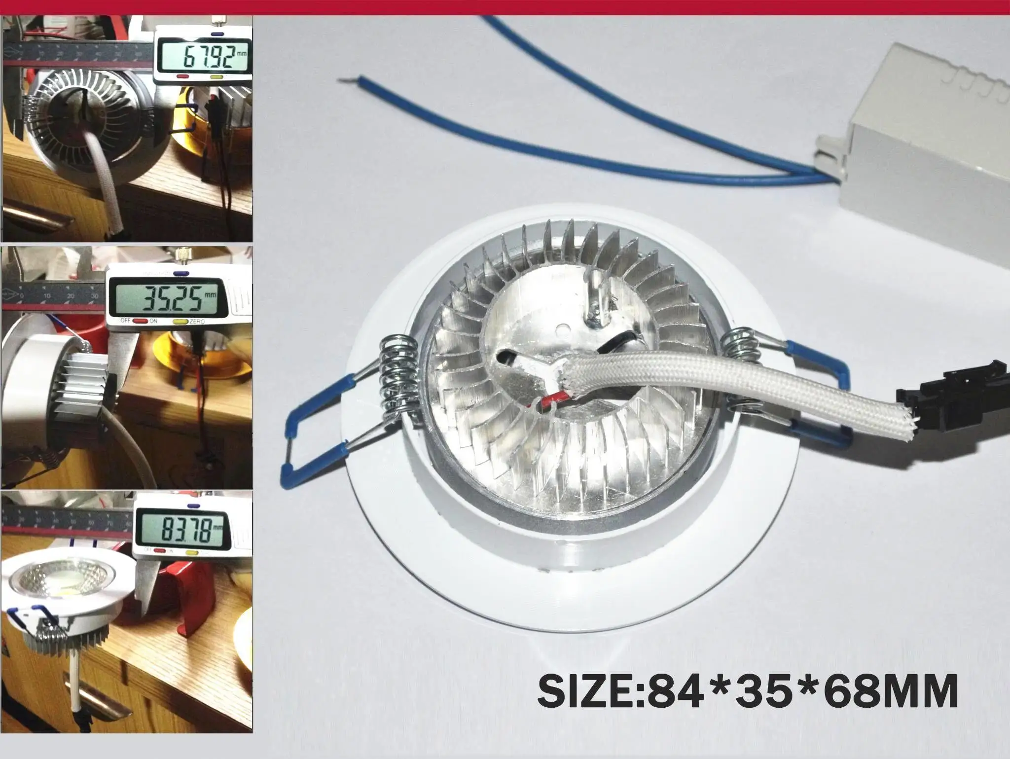 Zk93LED потолочный светильник 7 Вт 9 12 LED COB Чип Потолочный встраиваемый Светодиодный