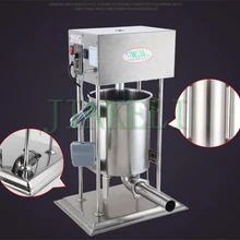 18 автоматические 10 л мясо колбаса шприцы из нержавеющей стали электрические 110 в коммерческий 4 трубы шприц для сосисок машина для производства Salami