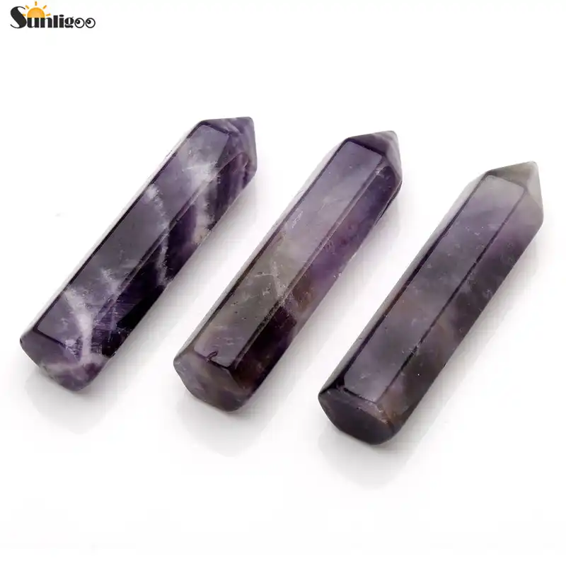 Sunligoo Self Standing 6 Facet Natural Polished Mini Tumbled