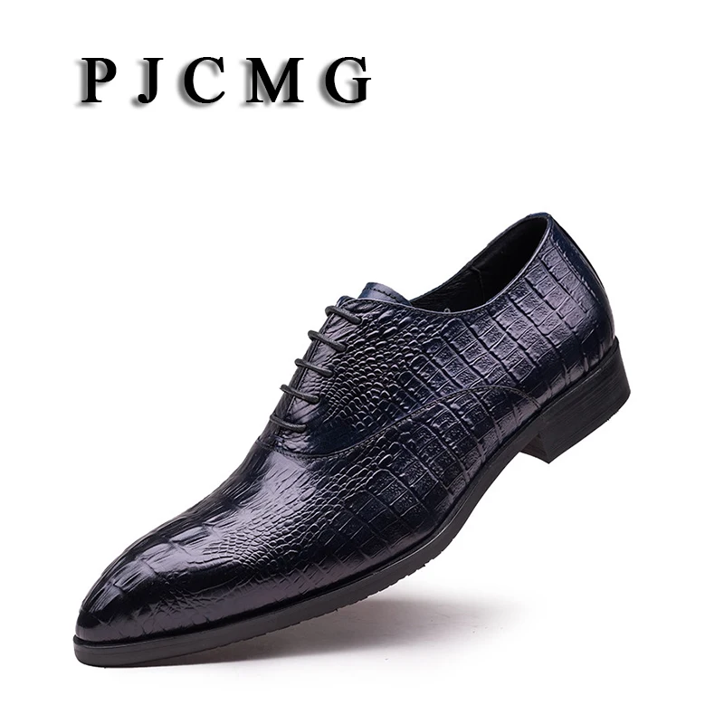 PJCMG/Новые мужские лоферы на весну и зиму мужская обувь из крокодиловой кожи воздухопроницаемые повседневные марафонки удобная обувь Размер: 37-44