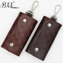 BXX сумка/ кошелек унисекс ключ чехол сплошной цвет ключ пакет цилиндр тип бытовой PU Ключ Пакет ZC624