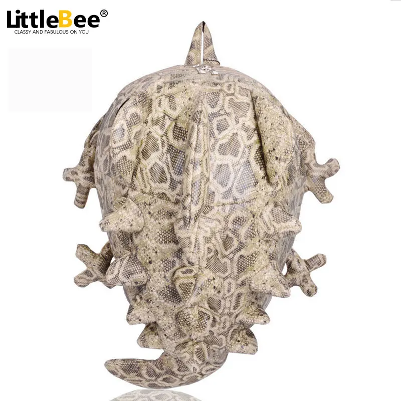 

2017 3D Designer Women Backpacks Cartoon Animal Shoulder Men School Bag For Teenagers Girls Boys Chameleon Lizard Travel Bags