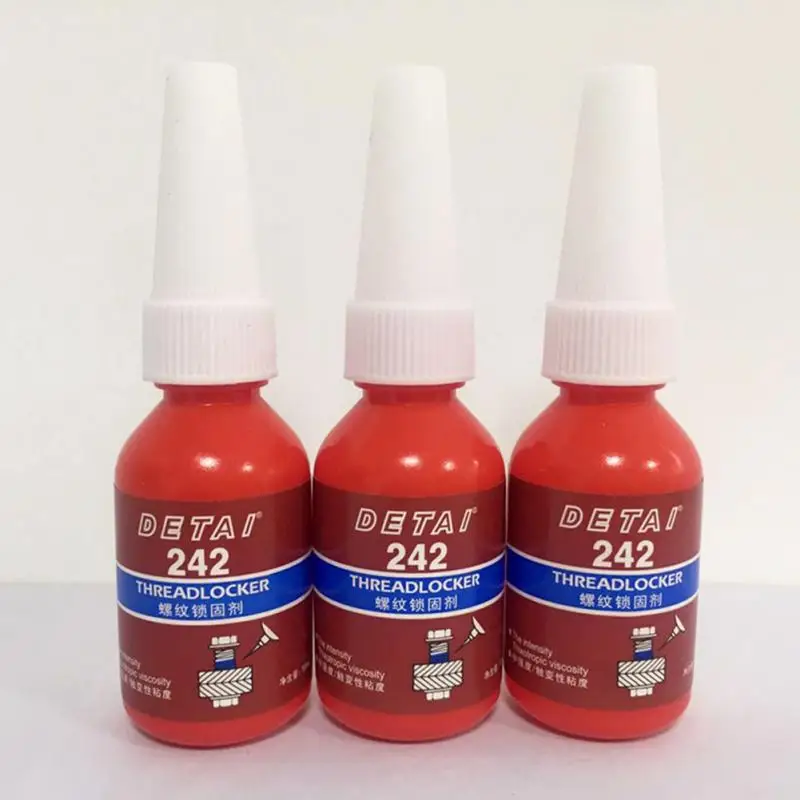 1pc/4pcs 10ml 242 Liquid Glue Blue Anaerobic Adhesive Removable Sealant Thread Super Glue For Metal Surfaces And Screw ► Photo 2/6