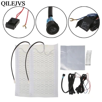 

2018 NEW 1 Seat 12V Universal Carbon Fiber High/Low Round Switch Car Heated Seat Pads