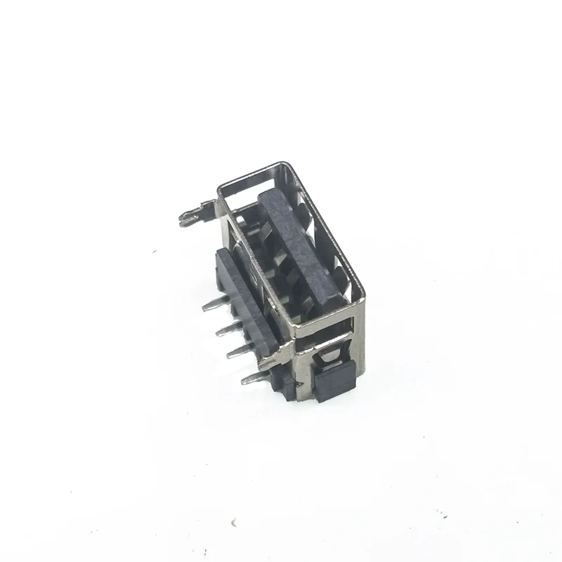 10 шт./лот тип A гнездо USB 2 0 4 контакта ножки 90 вставок Прямая зарядка штекер разъем
