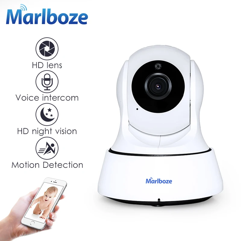 Marlboze 720P HD Wireless Wifi IP Camera Home Security Surveillance Camera Onvif P2P IR Cut P