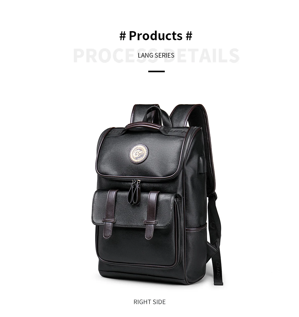 LIELANG рюкзак мужской кожаный школьный рюкзак сумка для колледжа простой дизайн мужские повседневные mochila дорожные рюкзаки