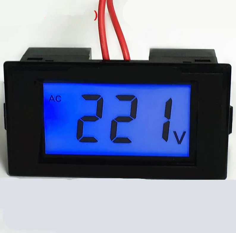 

10pcs AC 80-500V 2-wire Circuit Volt Panel Meter Digital Voltmeter Monitor tester with backlight for testing equipment 40% off