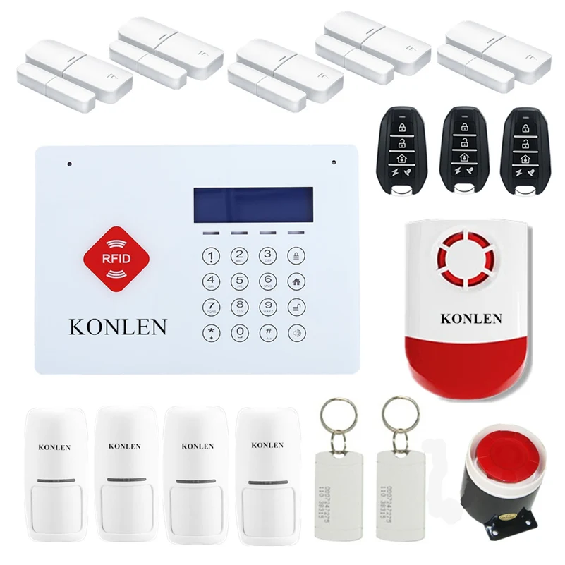imágenes para RFID Antirrobo Sistema de Alarma de Su Casa GSM antirrobo inalámbrica para Smart casa de Seguridad de Voz Del Timbre Del LCD Android con 6 Kit de Alarme 433 imágenes para RFID Antirrobo Sistema de Alarma de Su Casa GSM antirrobo inalámbrica para Smart casa de Seguridad de Voz Del Timbre Del LCD Android con 6 Kit de Alarme 433